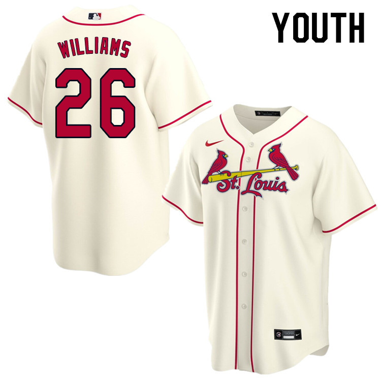 Nike Youth #26 Justin Williams St.Louis Cardinals Baseball Jerseys Sale-Cream